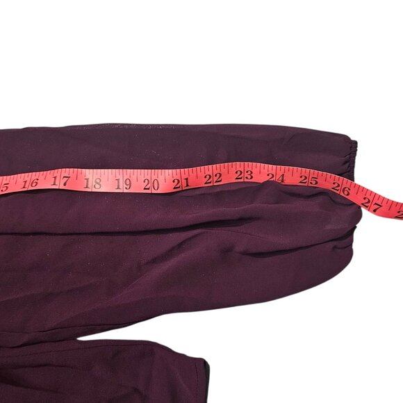 Torrid Peplum Chiffon Long Sleeve Top sz0/12 - Picture 8 of 9